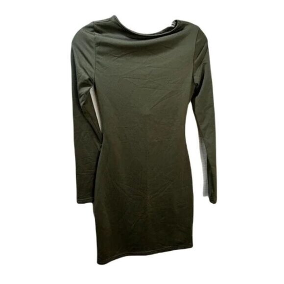 Womens Open Back Mini Dress‎ Long Sleeve Size Small - Picture 1 of 3